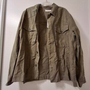 Everlane Mens Utility Shirt Jacket NWT, Kalamata, sz L